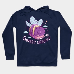 Sweet Dreams Are Made of Bees - Buzzing Slumber Illustration Hoodie